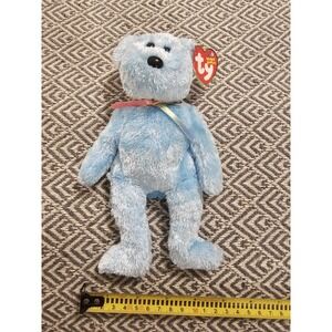 Vintage 2003 TY Beanie Baby - SHERBET the Bear (Blue Version) Stuffed Animal NWT
